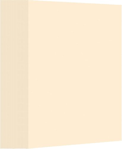 150 hojas de papel de color pastel crema, cartulina de peso medio de 67 libras, papel de 8.5 x 11 pulgadas para manualidades, colorear, anuncios,
