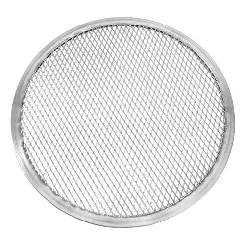 HAKIDZEL Bandeja de Pizza de Aluminio Perforada para Hornear Resistente Rayones Antiadherente y de Limpiar Uso Horno o Congelador
