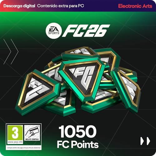EA Sports FC 26 1050 UT Points PCWin | Codigo de descarga inmediato EA App | Videojuegos | Castellano