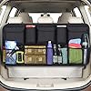 URAQT Kofferbak-organizer auto, opbergtas, kofferbaktas, waterdichte tas met sterk elastisch net en klittenbandsluiting…