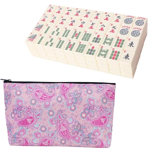 Set de fichas American Mahjong, 166 fichas color marfil miniatura 1