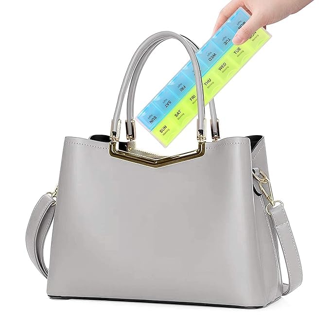 Pill Medicine Organizer Reminder Storage Box for 7 Days, 2 Layer Pillbox Pill Organizer Box Medicine box Pill Medicine Organizer Reminder Storage Box for 7 Days, 2 Layer Pillbox Pill Organizer Box Medicine box