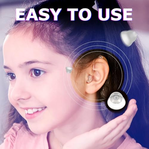 Image of FCS Pack of 2 Click Dome for Signia, A&M, audibene, Audio Service, HearUSA, TruHearing RIC and Instant Fit Click CIC /ITC Hearing Instrument. (8 /10 Double Dome)