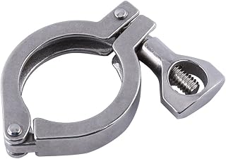 1.5" / 2" Tri Clamp, Sanitary Tri Clamp Sanitary Fittings Stainless Steel Tri Clover Clamp Flange with Wing Nut for Ferrule(OD1.5")