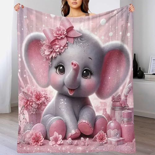 Plaid éléphant impression 3D chaude couverture de voyage et camping - 6