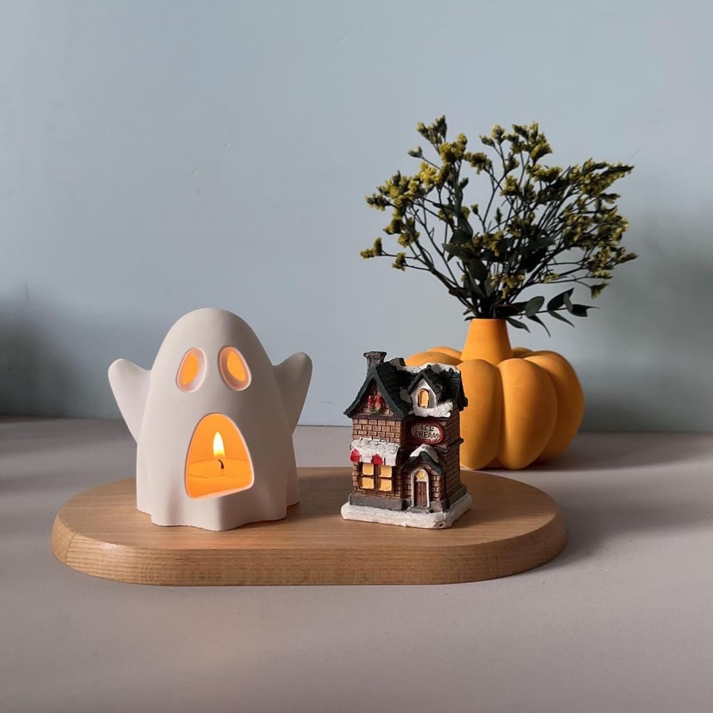 Spooky Silicone Candle Stand Mold For Making Candle Holder Decoration