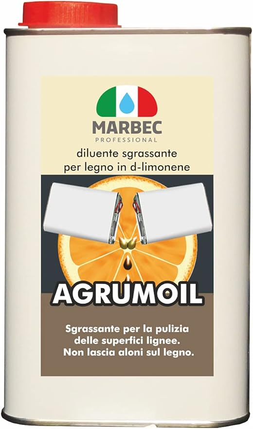 title=Marbec- AGRUMOIL 1LT | Diluente sgrassante per legno in d-limonene