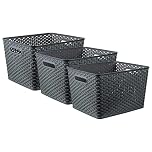 CURVER My Style Basket, Dark Grey, 3x 18 L