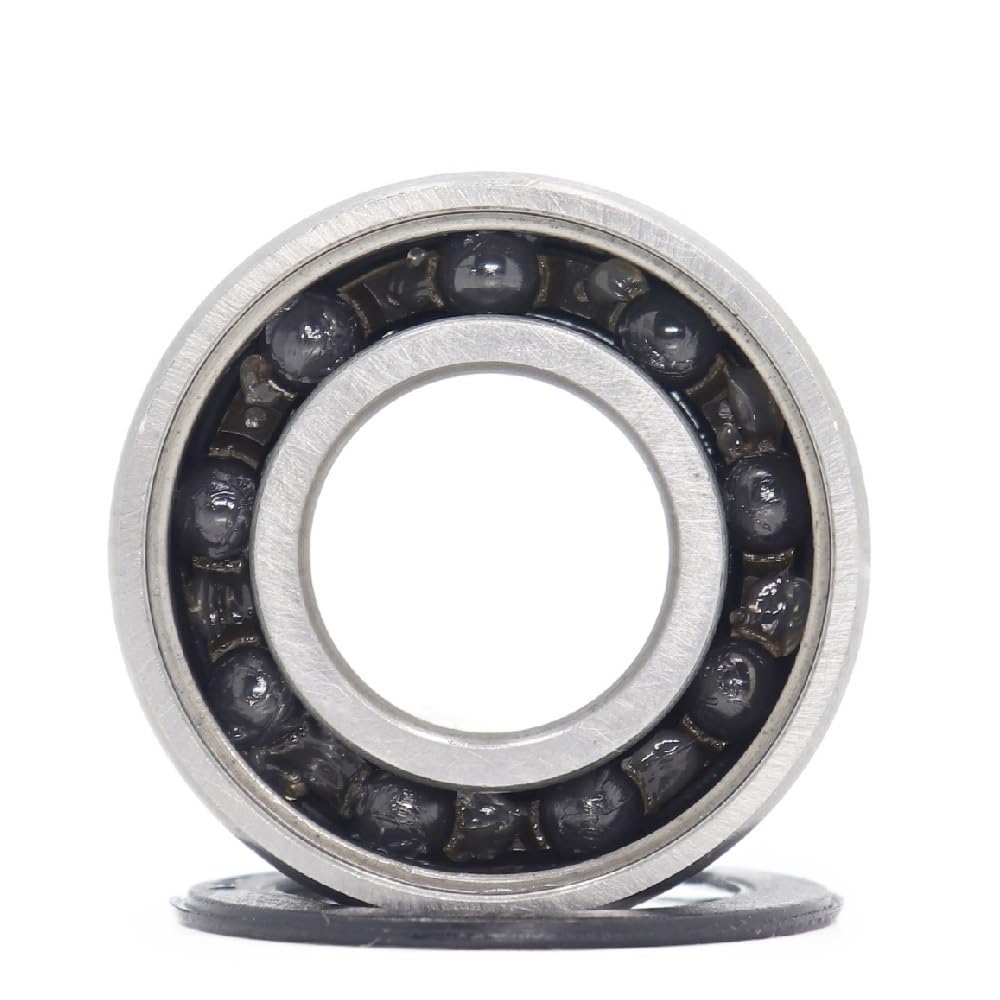 AERBNYEQP 6002 Hybrid Ceramic Bearing 15x32x9 mm ABEC-1 Bicycle Bottom Brackets Spares 6002RS Si3N4 Ball Bearings