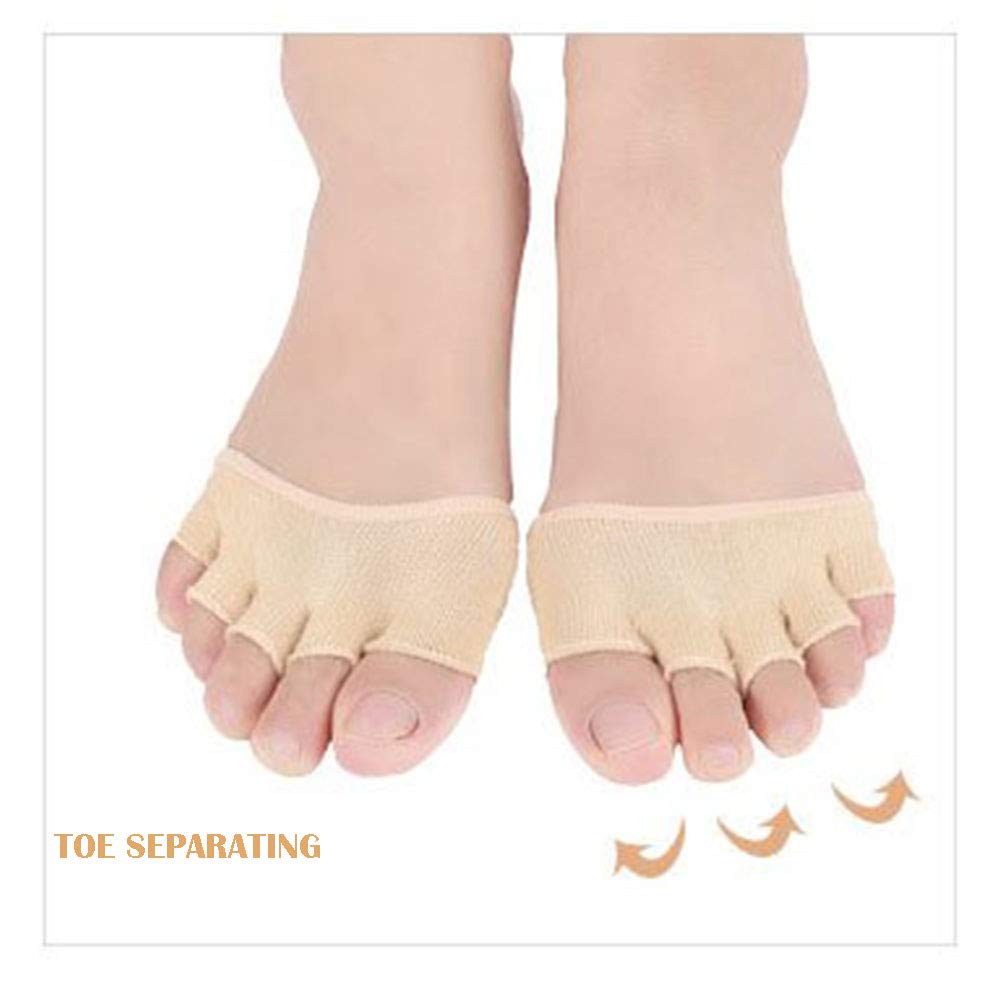 PedimendTM - Calzini separatori in gel per dita dei piedi, allevia il dolore al metatarso e alluce valgo