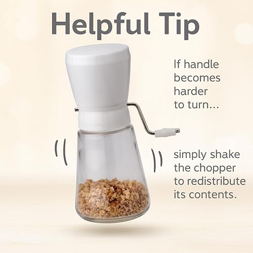 Miniatura 6 de HIC Harold Import Co HIC - Picadora manual de tuercas color blanco