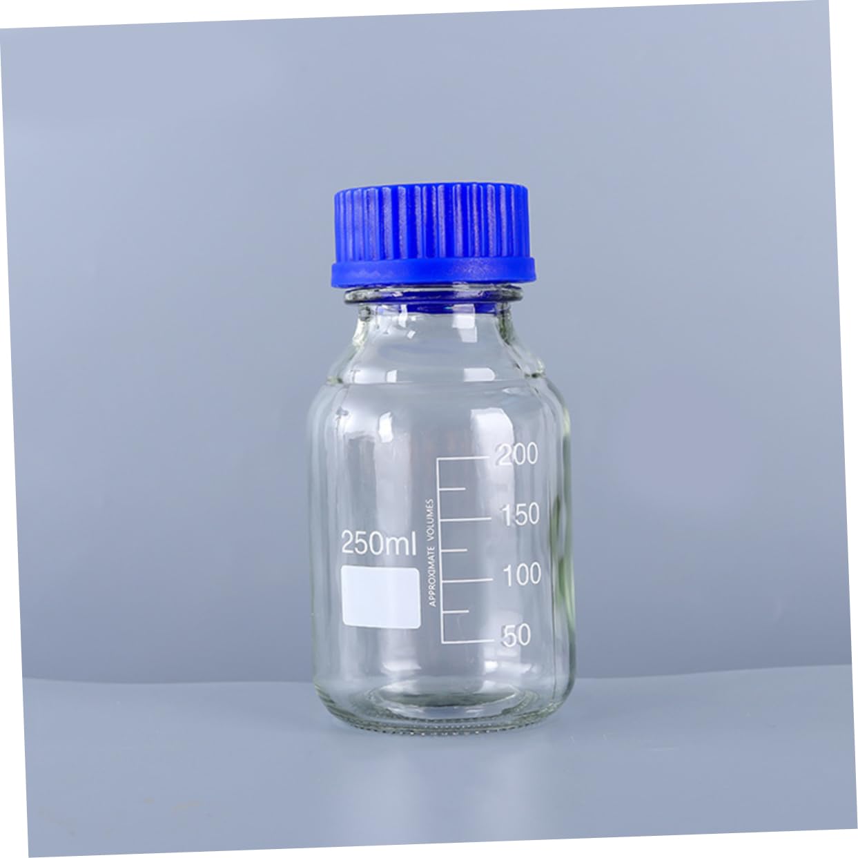 Cabilock 2pièces Fleurs Liquides Flacon de Laboratoire Verre Gradué avec Bouchon Hermétique pour Échantillons de Produits Chimiques et Usages Laboratoire