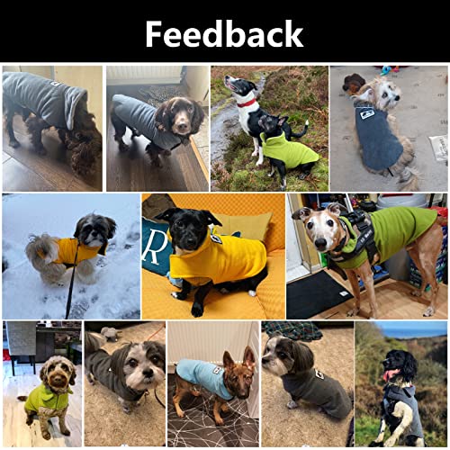 Morezi Cozy Fleece Dog Coats Puppy Clothes Elastic Belly Vest Waistcoat Winter Warm Jacket Reversible Dog Coat for Small Medium Large Dogs - Gray - XL - Image 5