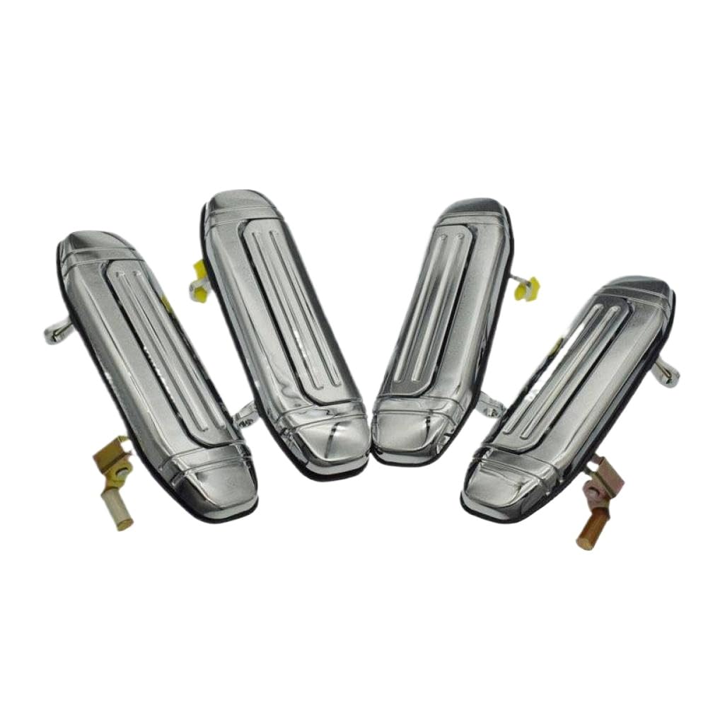 Veqgtmtgu 4Pcs Exterior Door Handle Compatible With Pajero V31 V32 V33 V43 V46 V47 1992-1998 Montero 1992-2000(4Pcs)