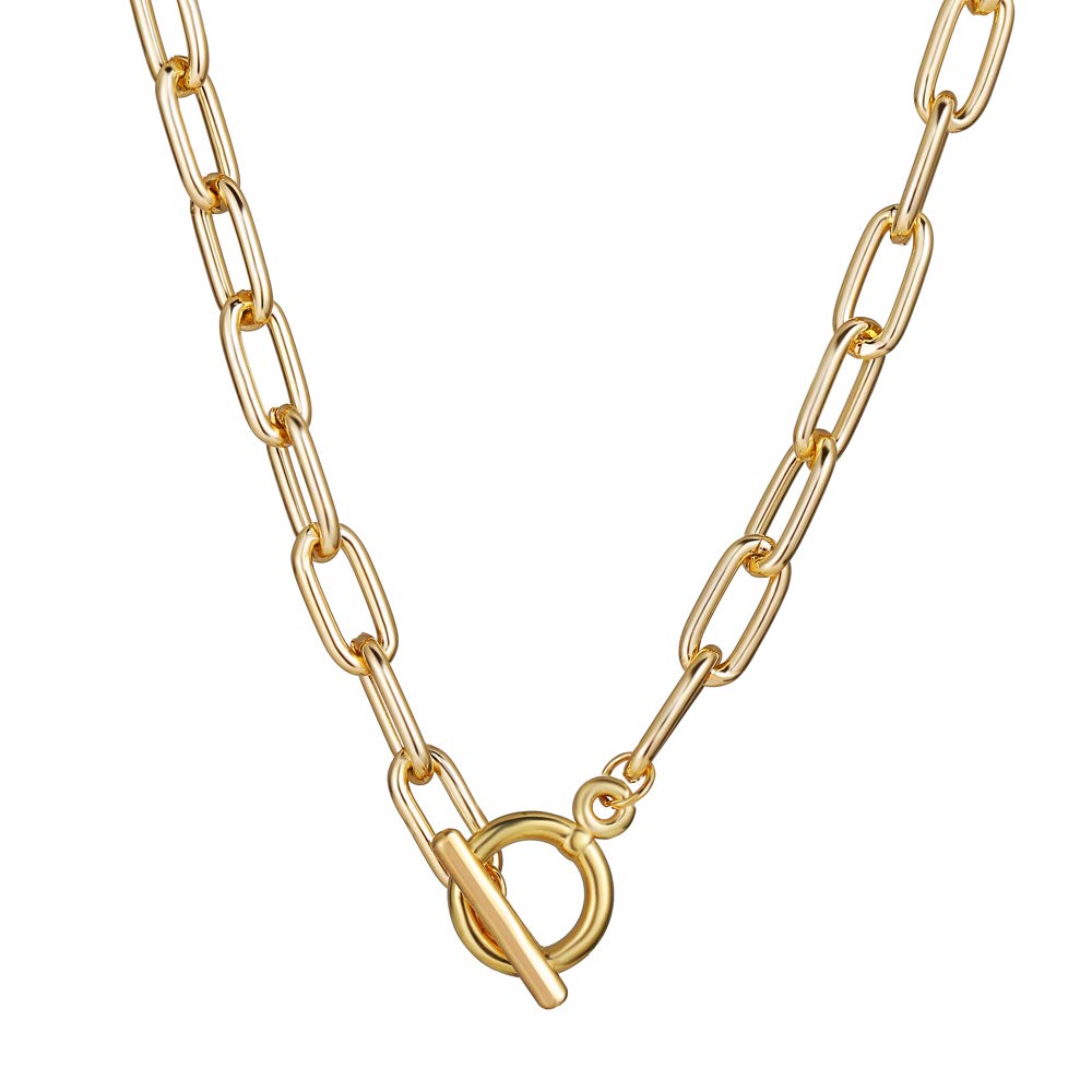 Jewels Galaxy Amazing Lock Bold Gold Plated Necklace For Women/Girls (CT-NCKF-44193) (B08P7DS8J9) Amazon Price History, Amazon Price Tracker