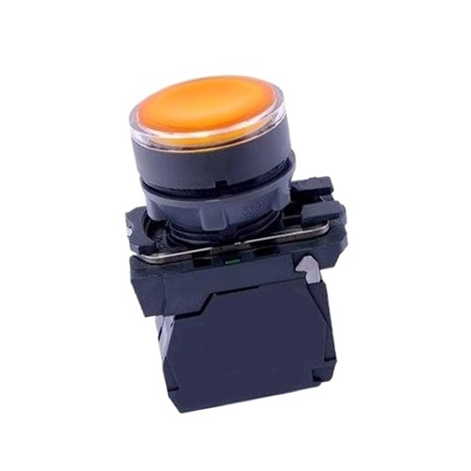 KKPOPP Push button switch XB5AW35B3C Yellow 24V 2NO Ø22 panel mount for industrial equipment and automation systems control