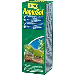 Tetra ReptoSol (hoogwaardig vloeibaar vitamine-aanvullend voer voor alle reptielen, multivitamine-preparaat, voedingssupplement verhoogt weerstand), 50 ml fles