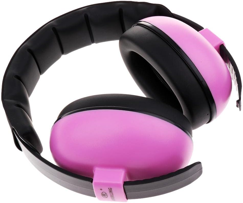 Children Ear ion Noise Reduction Earmuffs for Sports Events and Concerts, NRR 26dB Ear Defenders for Kids and Teenagers - Pink, as described