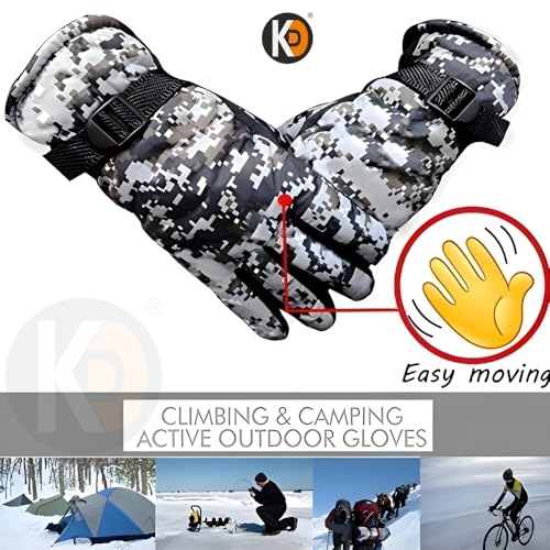Image of K D Winter Wear 3-in-1 Cap Muffler Gloves Set for Adults | Woolen Beanie Cap, Mafler Scarf & Hand Gloves | Thermal, Fleece-Lined, Unisex Winter Accessories (Gloves /Cap-mafler - Gray)