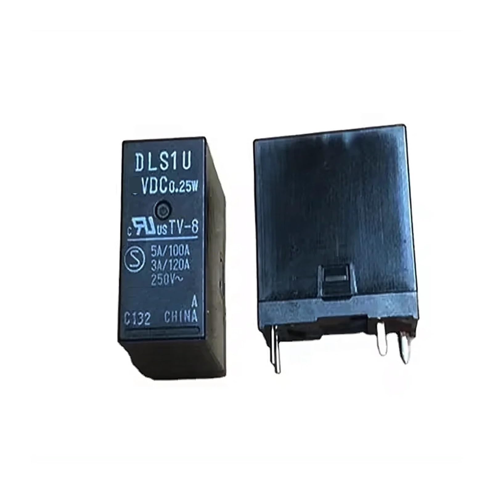 ICXLPMC 2PCS DLS1U 12VDC Power Relay 5A 250VAC 4 Pins