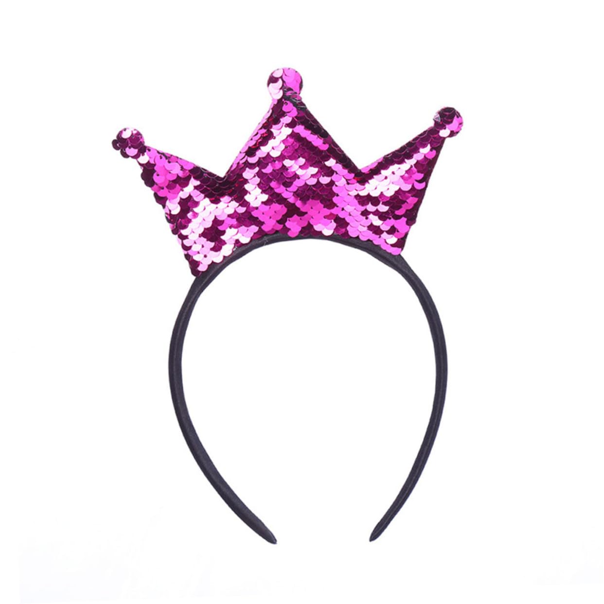 FRCOLOR 15 Piezas diadema con lazo diademas de aro de pelo de lentejuelas encantadora Accesorios para el cabello con brillo aro de pelo de lentejuelas