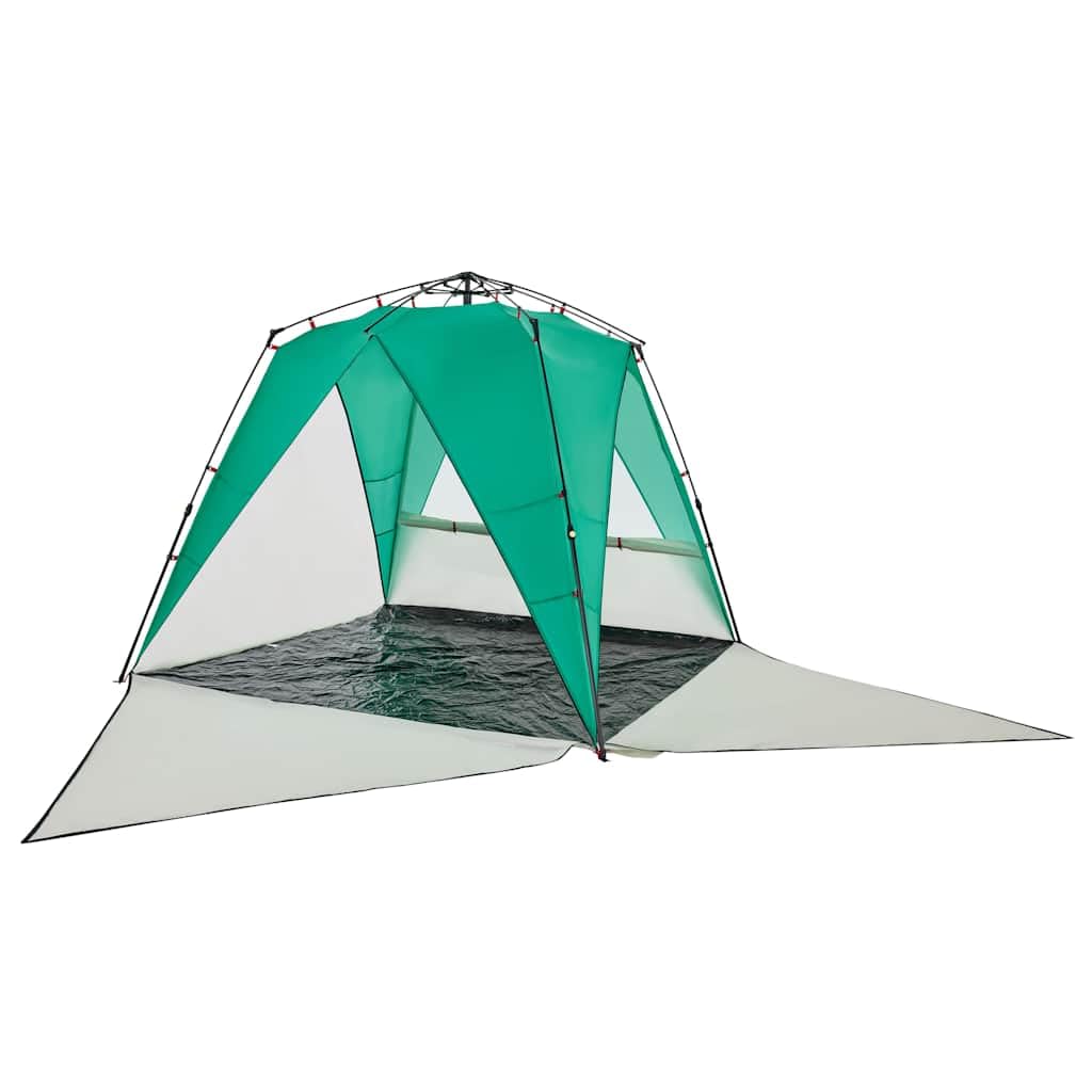 Tenda da spiaggia per 2 persone, con sistema di sgancio rapido, impermeabile, con borsa per il trasporto, verde mare