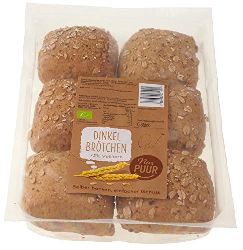 Nur Puur Dinkel-Brötchen Vollkorn 300g, 10er Pack