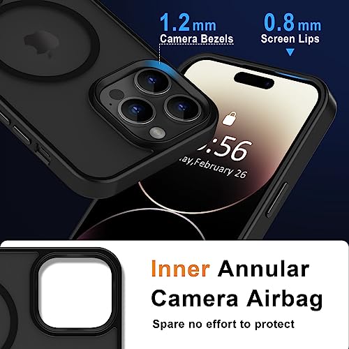 Image of MOCCA Magnetic Shockproof for iPhone 14 Pro Max Case,Black