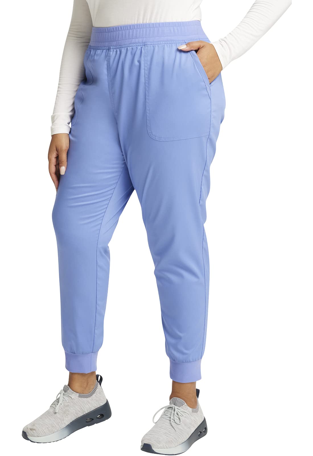 Cherokee Conjunto de ropa quirúrgica para mujer con cuello en V y pantalón