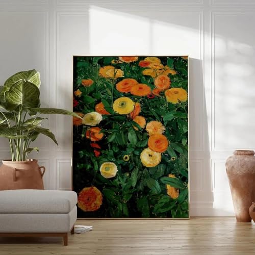 Peinture sur toile vintage avec cadre intérieur, image d'art mural antique haut de gamme