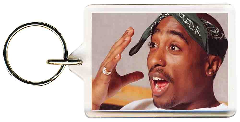 S8keMedia 2 Pac 8 Keyring 50mm x 35mm