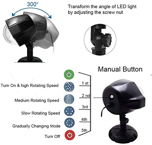 Projector sneeuwvlok met LED verlichting warm wit D 12 H 13 cm kopen