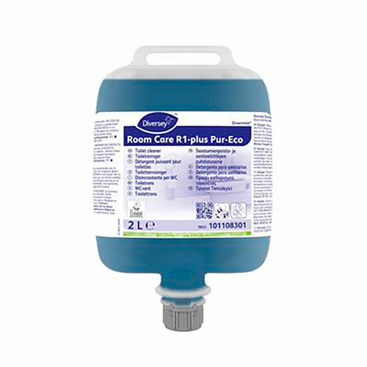 DIVERSEY | Room Care R1 Plus Pur-Eco - Limpiador de baños concentrado - 2 x 2 L