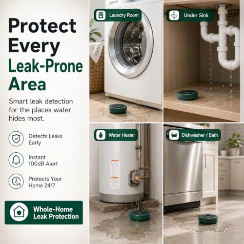 Image of Smart Automatic Water Shutoff Valve & Leak Detector, 15 Sec Auto Shut-Off, Real-Time Leak Detection, No WiFi Required, Whole-Home Leak Protection System, 1640 ft LoRa Coverage, Fits 3 /4 inch & 1 inch Pipes