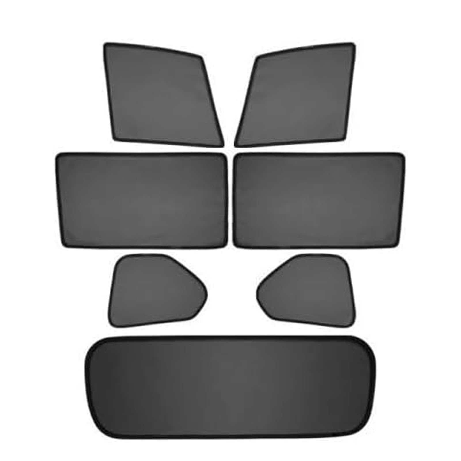 Auto Sonnenschutz Seitenscheibe FüR BMW i5 (G60/G61) 2023-2026, UV Schutz Atmungsaktive Wärmeisolierung Schutz Vorhang Zubehör,E/7pcs