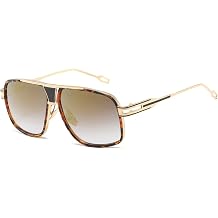 AEVOGUE Sunglasses For Men Goggle Alloy Big Frame Metal Punk Style Shield AE0336