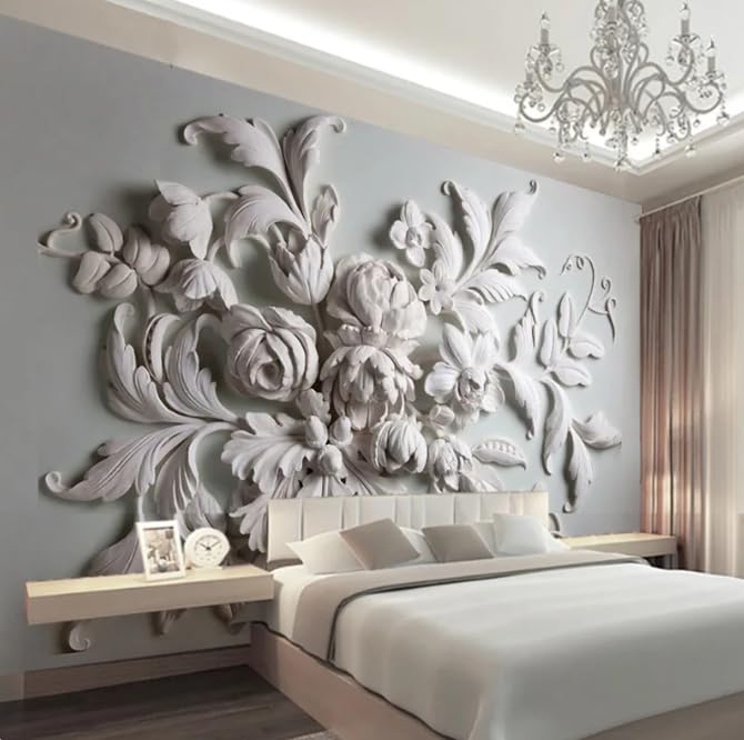 Fond d’écran 3D moderne style européen pour mur de chambre 350x256cm