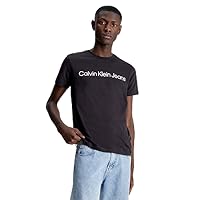 Calvin Klein Uomo T-Shirt Maniche Corte Core Institutional Logo Slim Tee Scollo Rotondo