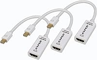 Vista 9 de Kyper USKyper-2788 (1 unidad) Adaptador 4K Mini DisplayPort a HDMI 4K @30Hz Mini DP MDP Thunderbolt 1/2 Compatible con MacBook Pro 2010-15/Air