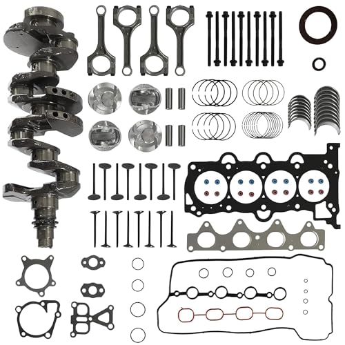 G4FD 1.6 Engine Overhaul Rebuild Kit WIth Crankshaft Piston Kit & Connecting Rods Fit For Hyundai Tucson Accent Elantra i30 i40 Kia Sportage Rio Soul 1.6L 2013-2019 Replace #23041-2B600 23410-2B600