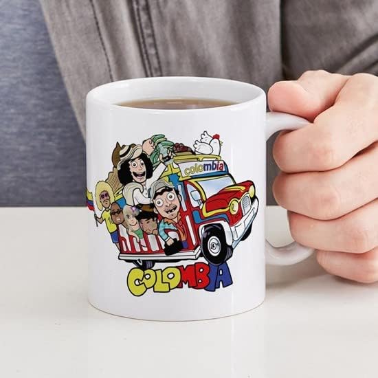 Miniatura 6 de CafePress Colombian Chiva Mug Taza de café de cerámica de 11 oz (11.0 fl oz)