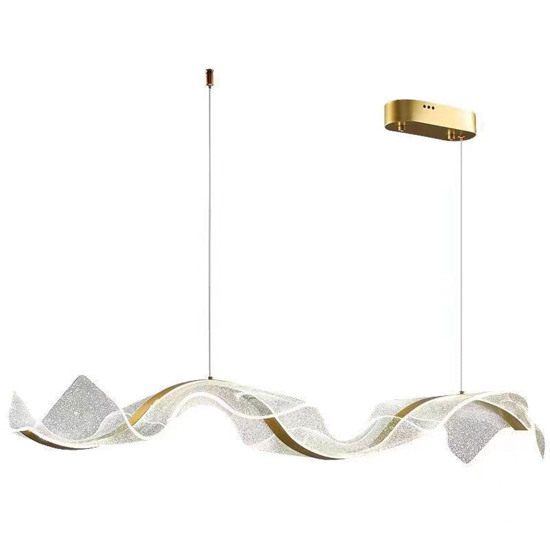 Abinlina Dimmable LED Pendant Light Fixture - 30W Adjustable Island Light for Kitchen, Bedroom, Dining Room | 3000K/4500K/6000K Color Temperature