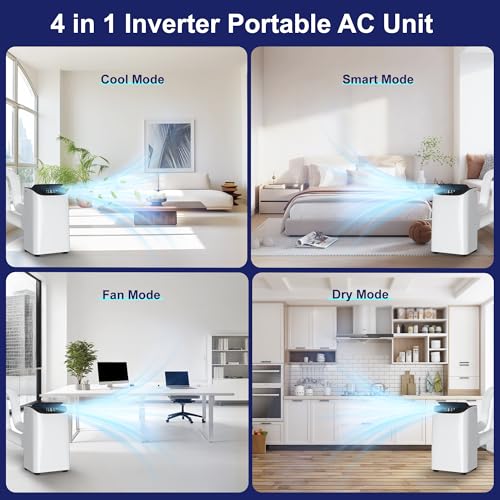 image for Humhold Inverter 16000BTU Portable Air Conditioners with Remote, Free 