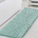 Bathroom Rugs Bath Mats for Bathroom Non Slip Luxury Chenille Bathroom Runner Rug 47x17 Extra Soft...