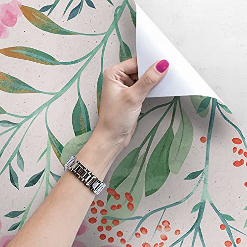 Papier peint feuilles rowanberry pour masquer les défauts du mur - 4