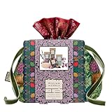William Morris At Home Hand Creams x3 30ml, Guest Soap 50g, Velvet Pouch, Moisturiser, Shea Butter, Festive Fragrance, Makeup, Toiletry, Wash Bag, Travel Size, Vegan and Cruelty Free, Beauty Gift