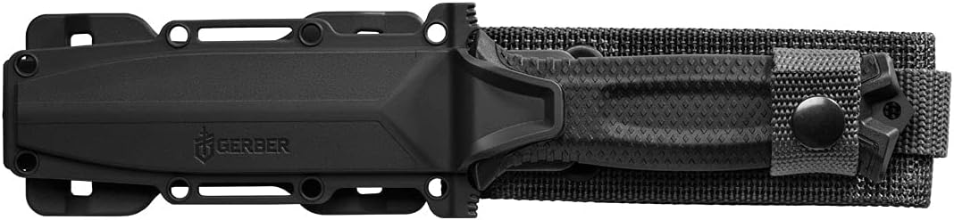 GERBER StrongArm Fixed Blade Knife with Fine Edge - Black : Sports & Outdoors
