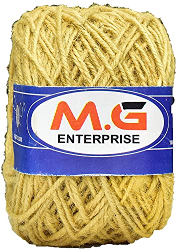 Image of M.G ENTERPRISE Jute Coloured Teal 1500 mtr Combo Colour Exclusive Twine Ball Threads String Rope 3 Ply - Art-ADCE