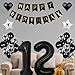 Imagen de Globo decorativo para 35 cumpleaños negro cumpleaños 35 años decoración de fiesta en blanco y negro 35 cumpleaños mujeres y hombres decoración de cumpleaños de plata 35 años para mujeres 35