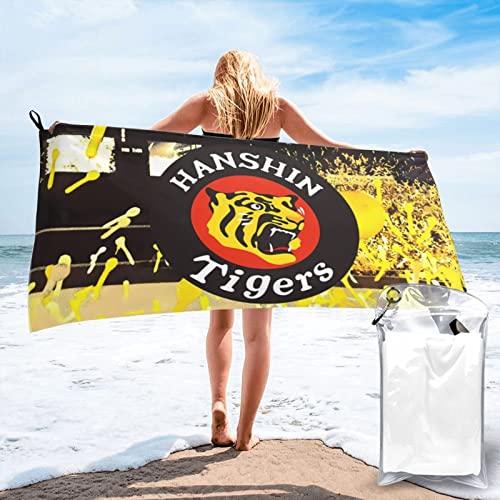 阪神タイガース マイクロファイバー大判スーパーソフトバスタオル ホテル仕様エステサロンタオル 温泉ピクニックマットふわふわ 27.5"X55"